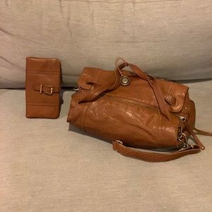 Purse and wallet set (leather)